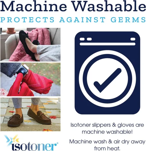 Vista 5 de isotoner Guantes de invierno de elastano para mujer con forro polar cálido y detalles de cheurón