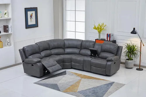 Vista 80 de Betsy Furniture 8018 - Juego de sillón reclinable de cuero reconstituido, para sala, sofá reclinable, sofá de dos piezas y sillón de cuero