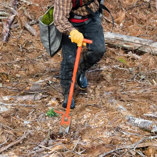 Vista 2 de Jim-Gem Speedy Dibble - Herramienta de barra para plantar árboles, punta de flecha biselada, peso ligero, plantación rápida y fácil, para variedad