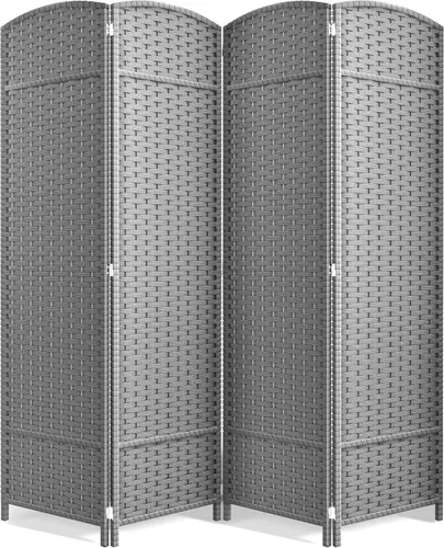 Vista 8 de Sorbus Divisor de habitación de 4 paneles de 6 pies de alto, pantalla de privacidad, paneles dobles extra anchos con bisagras, diseño de malla