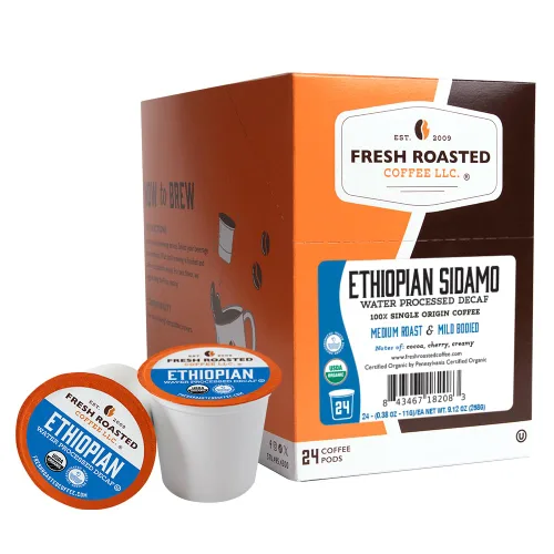 Vista 179 de Fresh Roasted Coffee, Blackbeard's Revenge, tueste medio, 24 cápsulas para cafeteras K-Cup