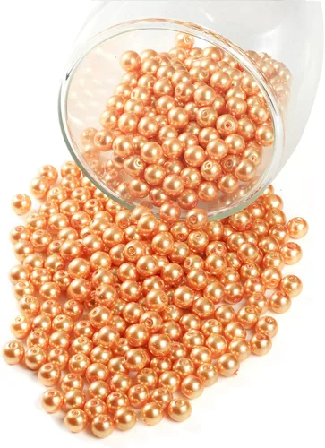 Vista 9 de YouLuo 200 piezas de perlas de cristal redondas perlas de perlas checas pequeñas satinadas brillantes perlas espaciadoras para hacer joyas, Negro