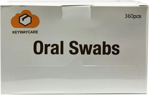 Vista 4 de Hisopos orales desechables 360 piezas de hisopos envueltos individualmente, hisopos para la boca, esponja para el cuidado dental, forma de onda
