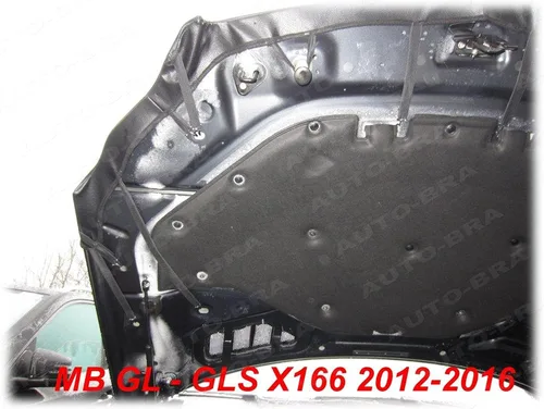 Vista 6 de AB3-00151c - Brasier de capucha con aspecto de fibra de carbono, compatible con Mercedes GL GLS X166 2012-2016 con máscara de nariz frontal