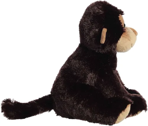 Vista 2 de Aurora® Peluche de mono de peluche – Comodidad acogedora – Acurruces sin fin – Marrón 14 pulgadas