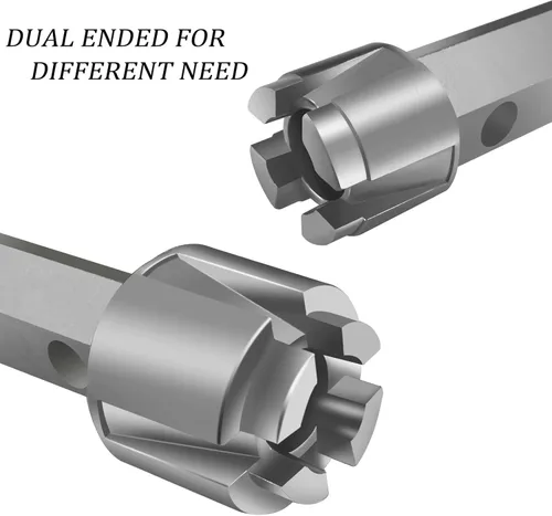 Vista 2 de Llave de desagüe de bañera, llave de drenaje resistente, llave de aleación de aluminio para instalar y quitar la mayoría de desagües de baño y ducha