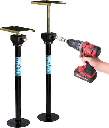 Vista 5 de LIBRA Juego de 2 gatos estabilizadores deslizantes resistentes de elevación rápida para autocaravana, 5000 libras, ajuste de 16 a 28 pulgadas