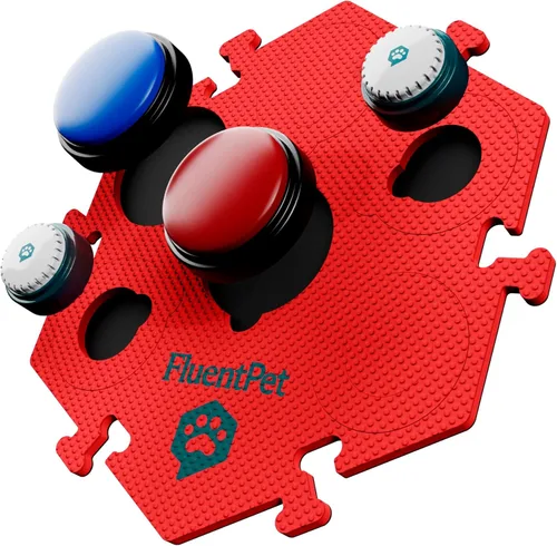 Vista 11 de FluentPet FlexTiles extra grandes para botones grandes y pequeños, paquete de 3, capacidad para botones grandes de 3.5 y 1.9 pulgadas, cada