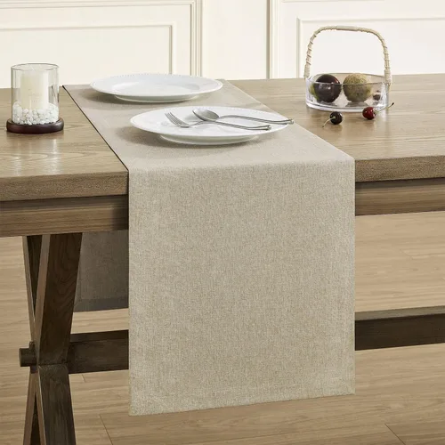 Vista 17 de ZeeMart Camino de Mesa Básico Estilo Lino, 14 x 48 Pulgadas Chambray Azul, Rústico Granja Azul Polvoriento Claro Caminos de Mesa 48 Pulgadas