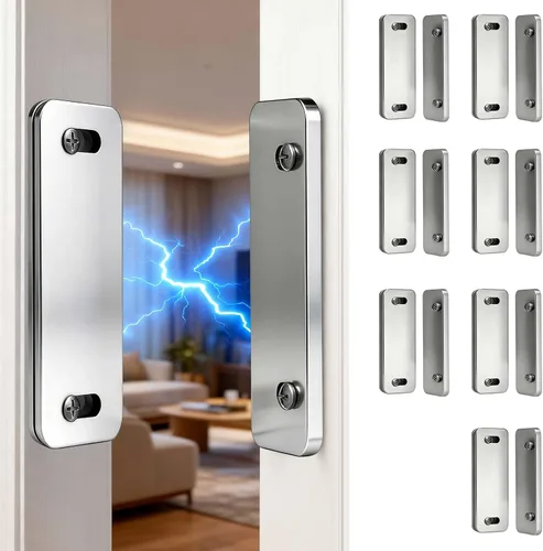 Vista 8 de Cierre magnético para puerta de armario, imanes de puerta de armario e imán de cajón, cierre magnético de gabinete para cocina, puerta de armario