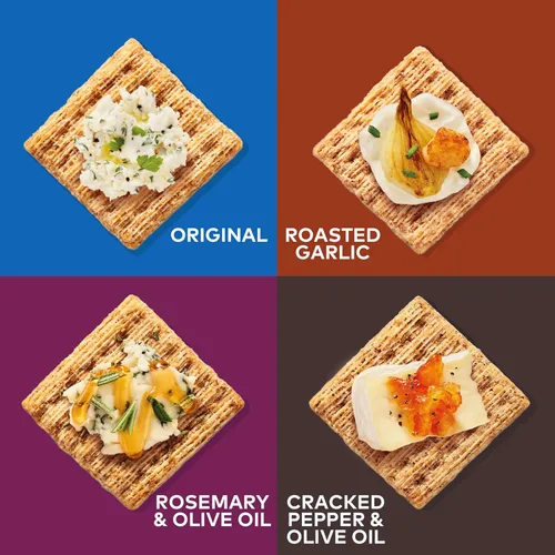 Vista 4 de TRISCUIT Galletas de grano entero 4 paquetes con 4 variedades de sabores surtidos