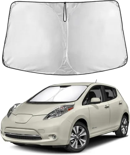 Vista 22 de Parasol para parabrisas para Rivian R1S 2022-2024 2025 compatible con EcoNour material de poliéster 240T, visera solar para coches, reflector que