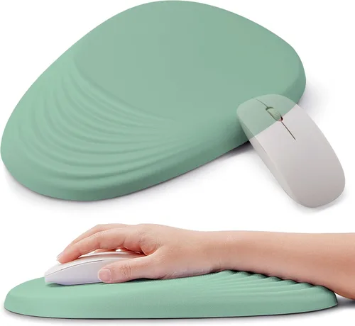 Vista 20 de Alfombrilla ergonómica para mouse con soporte de muñeca, cómoda espuma viscoelástica, alivio del dolor de muñeca y base de poliuretano 22 Contenedor