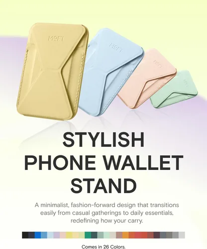 Vista 6 de MOFT - Soporte magnético para cartera compatible con iPhone series 17/16/15/14/13/12, ajuste de ángulo y compatible con Magsafe, soporte para Panna