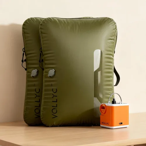 Vista 9 de Bolsas de vacío de viaje impermeables de 25 L, diseño resistente al desgarro, almacenamiento de compresión ligero, bolsas duraderas de sellado al