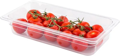 Vista 27 de Restaurantware Met Lux - Contenedor de almacenamiento de alimentos de tamaño completo de 1 8 pulgadas de profundidad, medidas graduadas