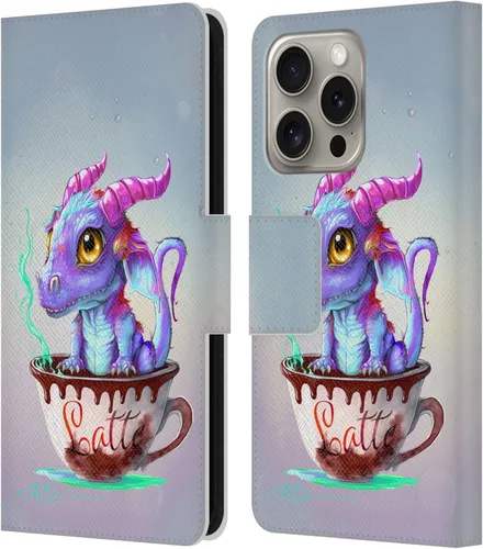 Vista 170 de Head Case Designs Officially Licensed Ruth Thompson Boba Tea Cup O Dragons Leather Wallet Case Compatible with Apple iPhone 7 Plus / 8 Plus