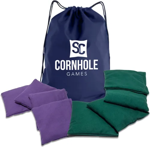 Vista 29 de Bolsas de cornhole resistentes al clima (juego de 8) - Tamaño/peso profesional de regulación (16 oz) - Uso en tableros de cornhole profesionales