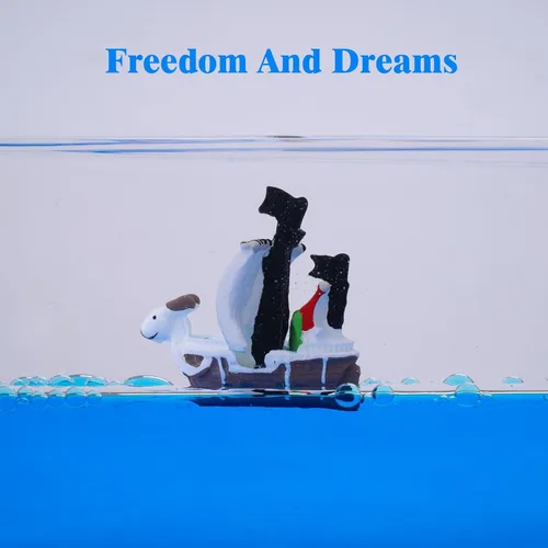 Vista 7 de Honsheng Unsinkable Boat One Going Pirate Ship Piece Model Merry Toys in a Bottle Box Acrylic Fluid Drift Bottle Cruise Ship Paperweight Desk