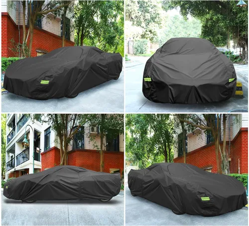 Vista 6 de X AUTOHAUX Funda impermeable para auto Chevrolet Corvette C3 1968-1982, cubierta completa para exteriores con cremallera en la puerta