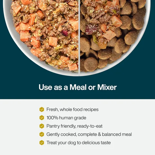 Vista 2 de JustFoodForDogs Frozen Fresh - Alimento para perros de peso saludable, comida completa o comida para perros, pescado y batata y venado y calabaza