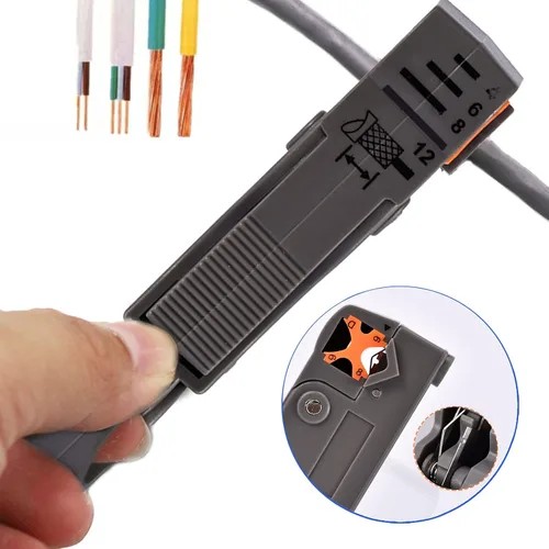 Vista 6 de 1 Unidades BNC Crimpadora herramienta, pelacables coaxiales rotativos para RG58 con 10 unids BNC Plug Crimp Connector Set