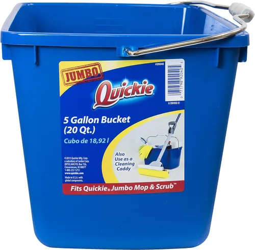 Vista 5 de Quickie® Ez-Glide - Cubo sobre ruedas, 5 cuartos de galón, azul 20000ZQK, 1 unidad