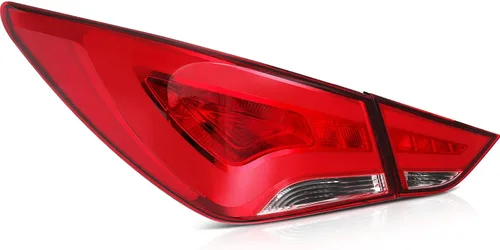 Vista 25 de LSAILON Conjunto de faros delanteros de repuesto para Hyundai Sonata 2011-2014 (no compatible con modelos híbridos) carcasa negra, reflector ámbar