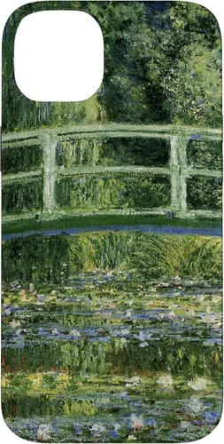Vista 14 de Funda de jardín para iPhone 11 Monet's Water Lily y puente japonés