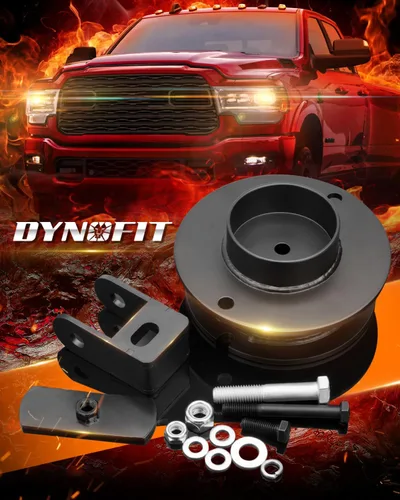 Vista 2 de dynofit Kit de elevación de nivelación de 2 pulgadas para Ram 2500 4WD 2014-2025, 2013-2025 Ram3500 4x4, espaciadores de estructura de acero sólido