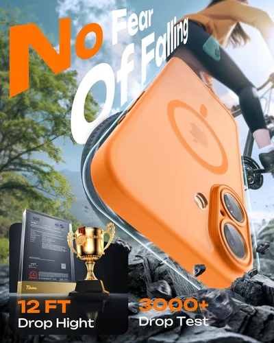 Vista 1053 de TOCOL Funda para iPhone 11, compatible con Magsafe, protección completa de cámara, imanes integrados, protección contra caídas, funda translúcida