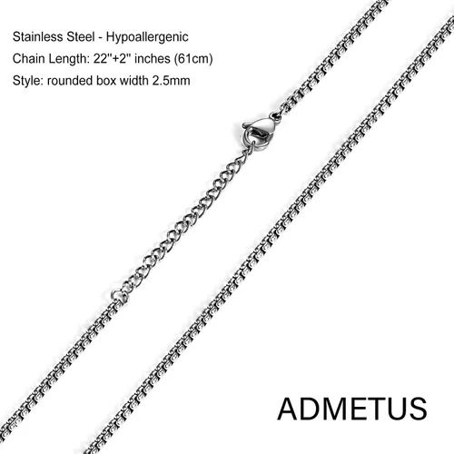 Vista 6 de ADMETUS Regalos para el día de San Valentín para él, collar de estrella de David de plata de ley 925, colgante hexagonal de estrella judía Estrella