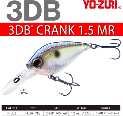 Vista 4 de Duel Yo Zuri R 1353 3 Db Crank 1 5 Mr ' F 60 Mm 2 8