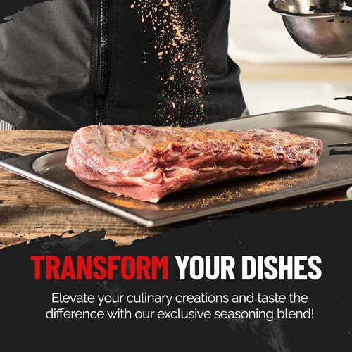 Vista 5 de John's Steak and Seasoning Spice, Condimento de bistec de sabor original para asar a la parrilla, chuletas de cerdo, filetes, hamburguesas, pollo