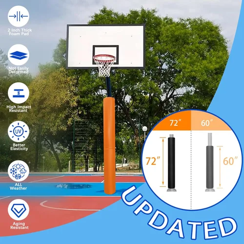 Vista 56 de Almohadilla de seguridad resistente para postes redondos de 3 a 5 pulgadas, impermeable y duradera, garaje, sótano, almohadilla de seguridad