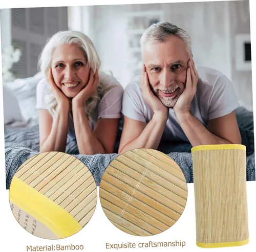 Vista 4 de Almohada de masaje para ancianos, soporte lumbar y cuello ergonómico, transpirable, para alineación de columna vertebral, 12.40 x 7.08 x 3.46