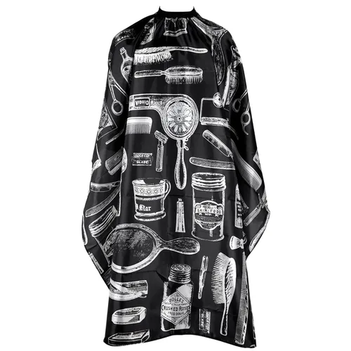 Vista 8 de Capa impermeable para barbero para hombres - Capa de corte de pelo para cortes de cabello, salón y adultos - Suministros y accesorios para barberos