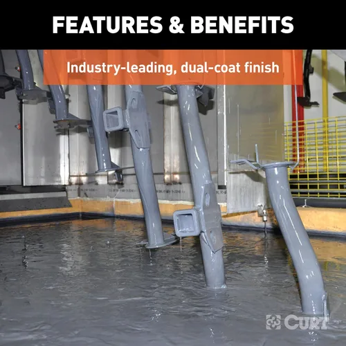 Vista 5 de CURT 13831 Enganche de remolque Clase 3, receptor de 2 pulgadas, se adapta a Nissan Frontier seleccionados