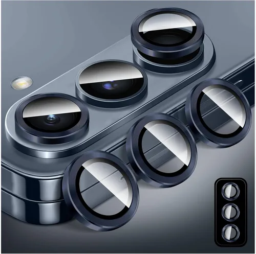 Vista 21 de LucBuy Protector de lente de cámara para Samsung Galaxy Z Fold 3, cubierta de cámara de vidrio templado Protector de pantalla Adhesivo de película