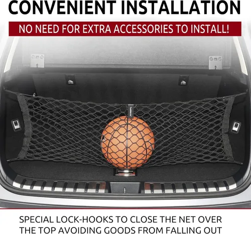 Vista 2 de Red de carga elástica para maletero estilo sobre para Lexus NX 2015-2025 – Organizador y almacenamiento de maletero premium – Red de equipaje