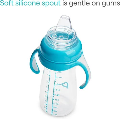 Vista 4 de Munchkin Gentle Transition Baby Sippy Cup, Baby First Sippy - Ayuda a bebés y niños pequeños a pasar de biberones a tazas, a prueba de derrames, 9