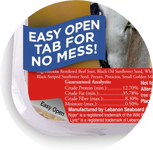 Vista 6 de Pasteles de Sebo Lyric Supreme de Semillas para Aves Silvestres, 12 oz. (Paquete de 12)