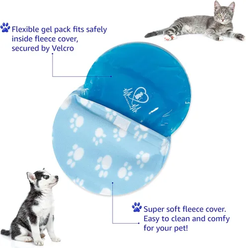 Vista 4 de Pet Fit For Life Snuggle - Almohadilla de enfriamiento suave para perros y almohadilla térmica para mascotas, cómodo control de temperatura en todas