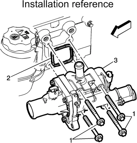 Vista 6 de EVIL ENERGY Carcasa del termostato del refrigerante del motor, kit de termostatos de aluminio compatible con Chevrolet Cruze 2011-2016 2012-2018