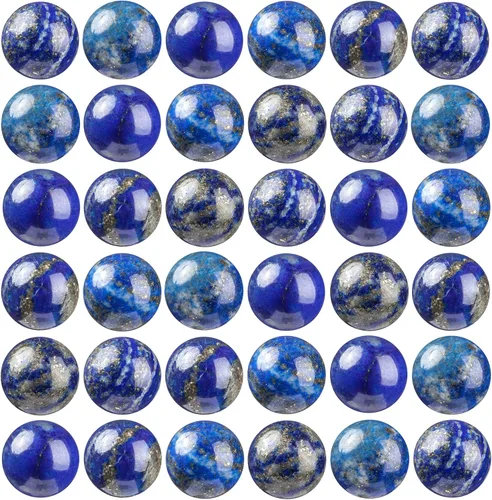 Vista 23 de 100 piezas de cuentas de piedra natural de 6 mm, turquesa africana redonda, cuentas sueltas de gema con cordón elástico para hacer pulseras