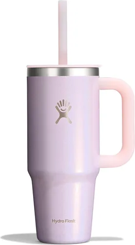 Vista 94 de Hydro Flask Vaso de Viaje de 40 Oz con Asa, Tapa y Pajita - Acero Inoxidable Aislado en 40 Oz Birch