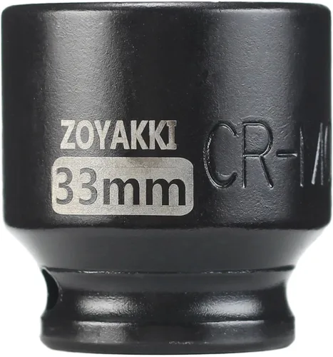 Vista 8 de Juego de llaves de impacto de 6 puntas de 1/2 pulgada - 1-1/2" (SAE), CR-MO, llave de eje de 1/2 pulgada de 6 puntas para fácil remoción de tuercas