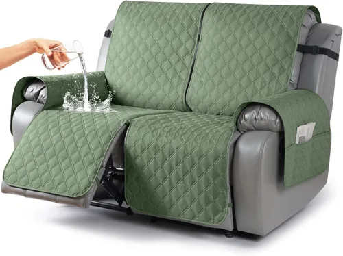 Vista 51 de TAOCOCO Fundas reclinables 100% impermeables, con correas para las piernas, funda de sofá reclinable reversible para silla reclinable, protector