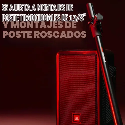 Vista 2 de Gator Frameworks - Poste extensor de subwoofer/altavoz estándar y adaptador de 0.787 in, compatible con roscado M6 (GFW-SPK-SP)