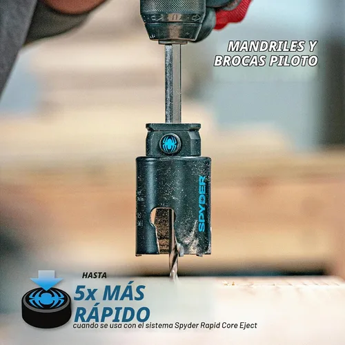 Vista 5 de SM Products 600634P - Taladro de sierra hexagonal 10-18 UNF de núcleo rápido
